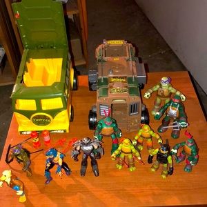 💲ALE! PRICE DROPPED VTG Lot TMNT Vans/Figs